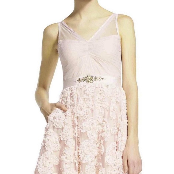 Adrianna-Papell floral embroidered illusions gown - Picture 4 of 12